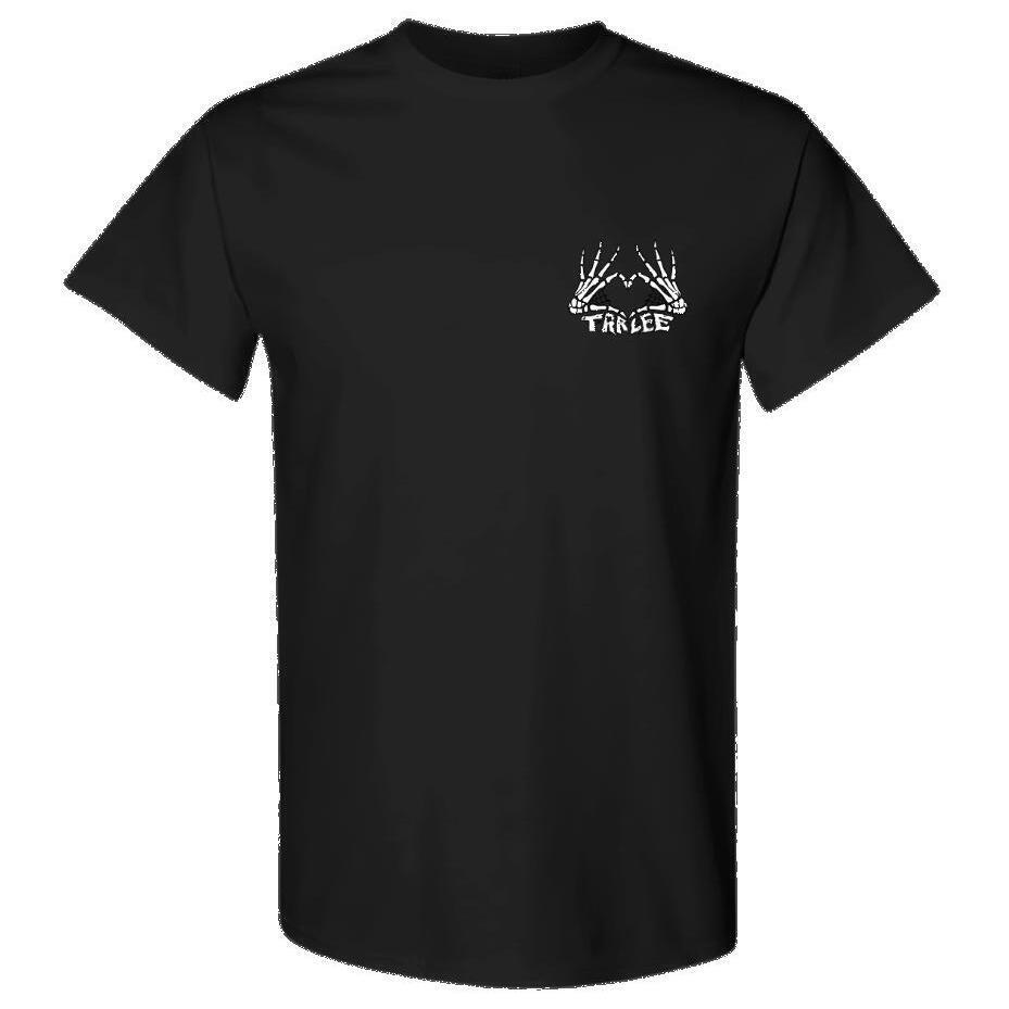 Skeleton Heart Black Shirt